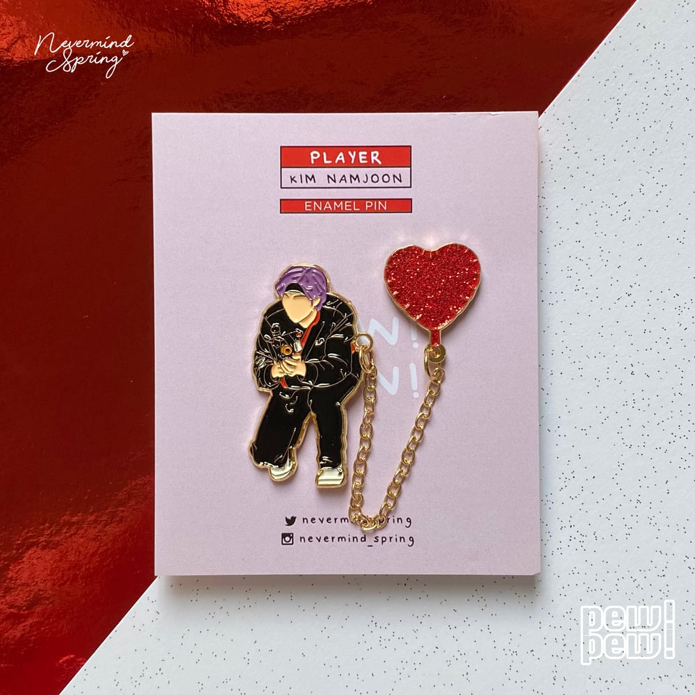 [INDIVIDUAL] Pew Pew Rap Line Enamel Pin ❤️