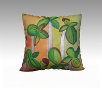 Image 3 of GlowUp Hemp Sprouts | Cotton/Linen 22 x 22 pillowcase