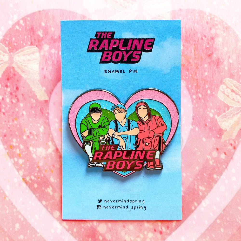 The Rapline Boys Enamel Pin  💚💙💖