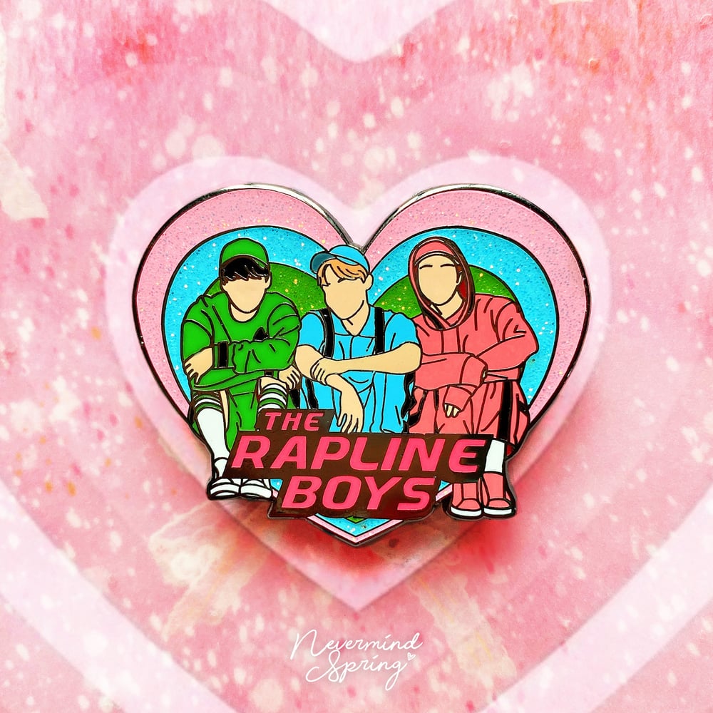 The Rapline Boys Enamel Pin  💚💙💖