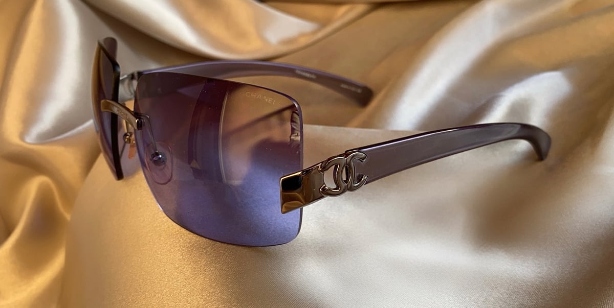 Chanel top frameless sunglasses