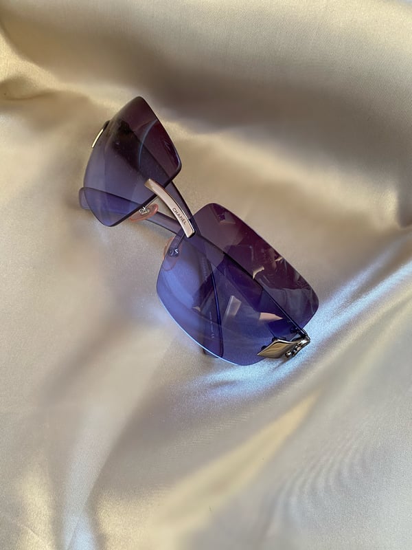 Image of Purple 90’s Chanel Sunglasses