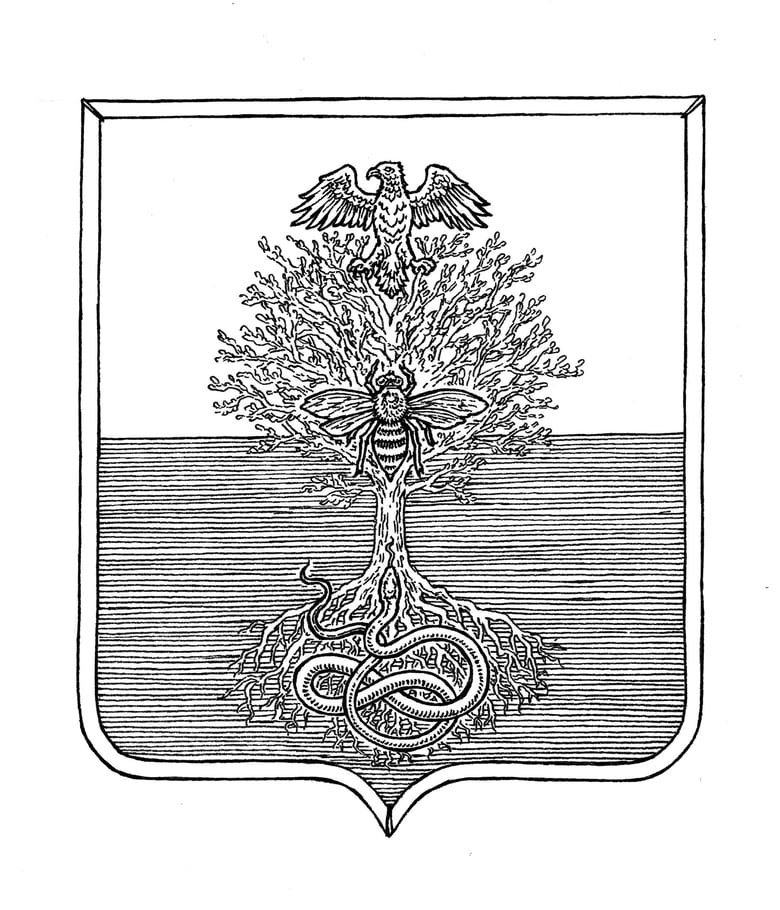 Image of WISDOM - Coat of arms original artwork (Poland)