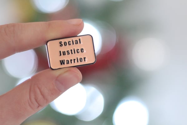 Image of SOCIAL JUSTICE WARRIOR PIN