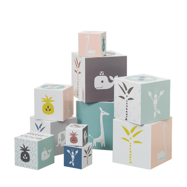 Fresk Stacking Blocks Tropical Peach