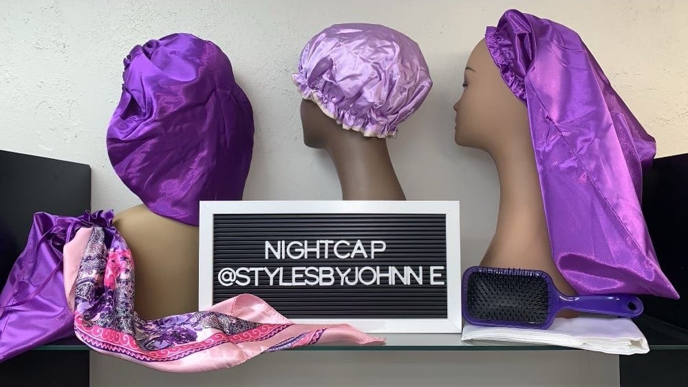 Image of Night Cap "Purple" Bundle + Pillowcase