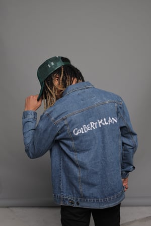 Image of Denim Blue Colbert Klan Jean Jacket.