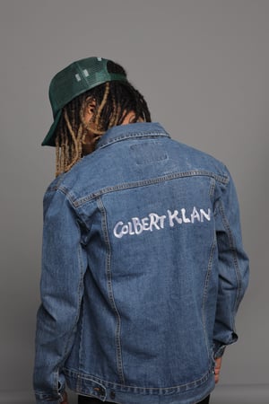 Image of Denim Blue Colbert Klan Jean Jacket.