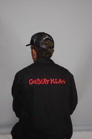 Image of Black denim Colbert Klan Jean Jacket 