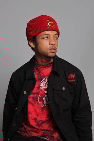 Image of Black denim Colbert Klan Jean Jacket 