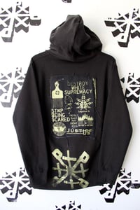 Image of not for the weak hearted hoodie in black 