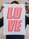 L O V E - Screen Print-01 