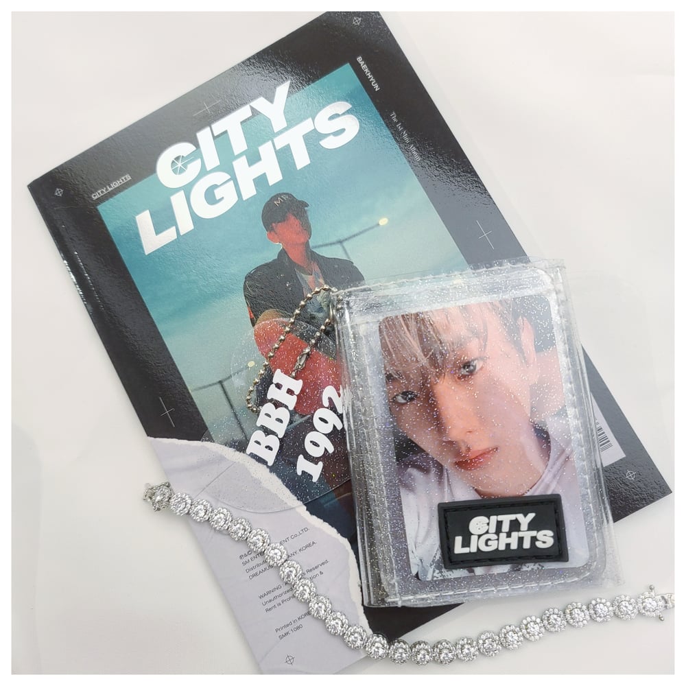 Image of BAEKHYUN CITY LIGHTS JELLY WALLET 