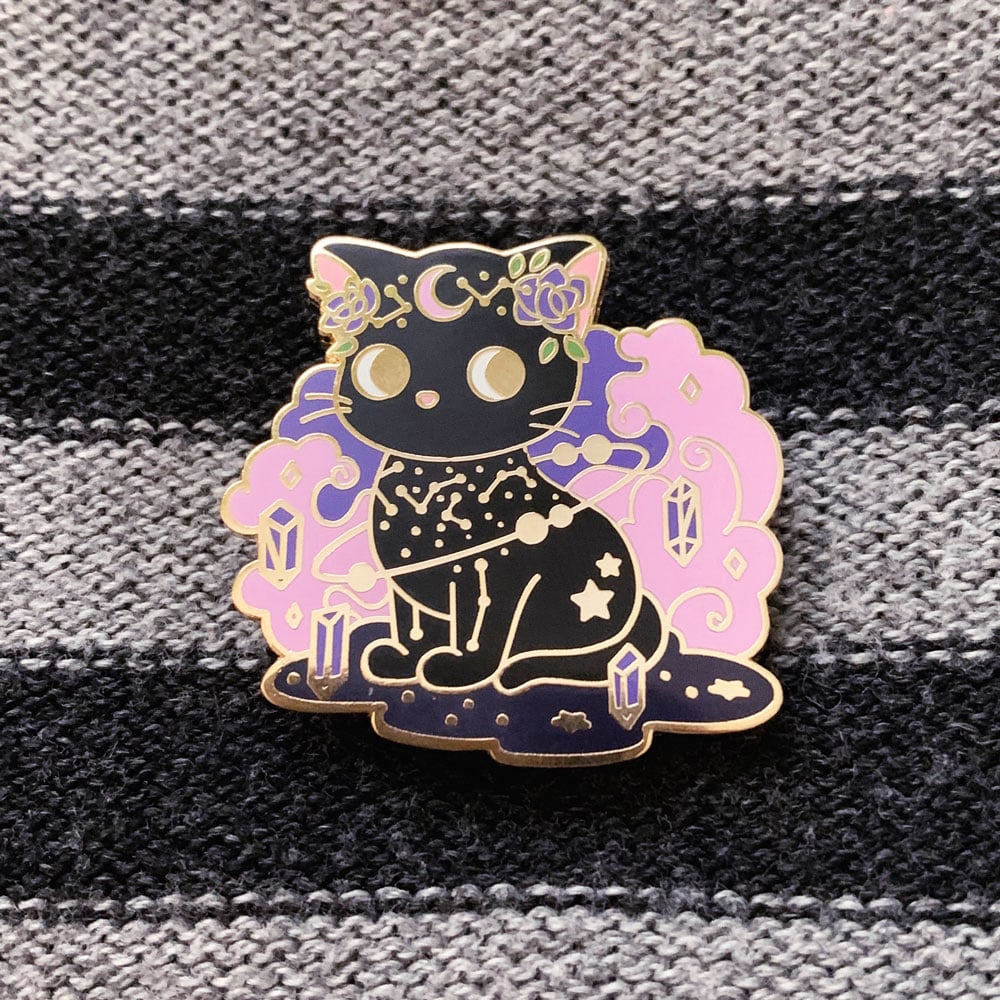 Witchy Cat Pin