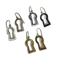 Image 4 of vintage keyhole earrings 
