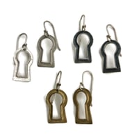 Image 3 of vintage keyhole earrings 