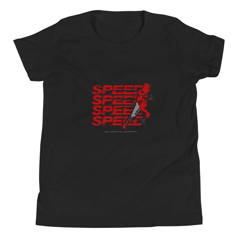 Image of Youth Short Sleeve "Speed" T-Shirt (Black)
