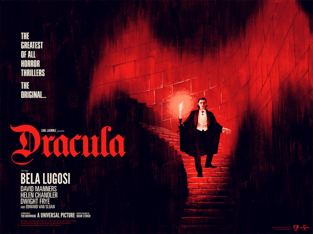2017 DRACULA Limited Edition Signed and Numbered Artist Proof Print by Phantom City Creative