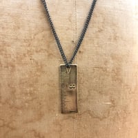 Image 5 of vintage ruler necklace