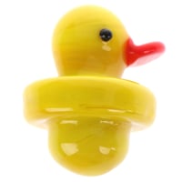 Image 2 of Rubber Ducky Glass Carb Cap  Glass Yellow Duck  4MM