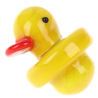 Image 3 of Rubber Ducky Glass Carb Cap  Glass Yellow Duck  4MM