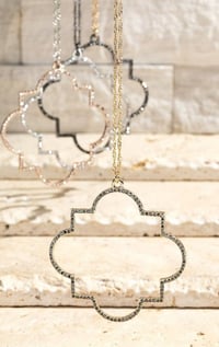 Moroccan Style Gold Necklace Pendant 