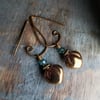 Bronze Heart Earrings