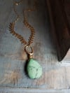 Green Turquoise Teardrop Necklace