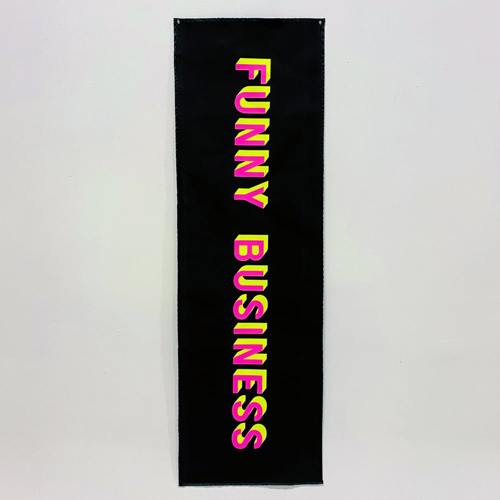 Image of 0013 - 'FUNNY BUSINESS' FLAG