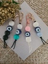 Evil Eye keyrings/bag tags