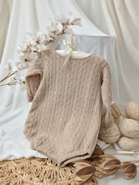 Image 3 of Photo prop | Toddler boy bodysuit for photoshoot |  Ari | beige | 18-24 months