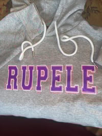 RUPELE VARSITY WOMEN’S HOODIE (GRAY)