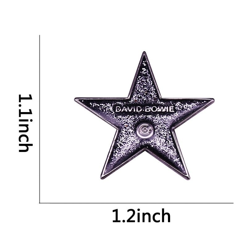 Blackstar Glitter Bowie Badge