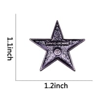 Image 2 of Blackstar Glitter Bowie Badge