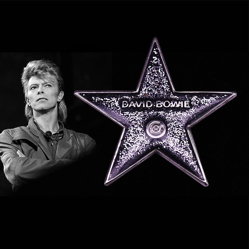 Blackstar Glitter Bowie Badge