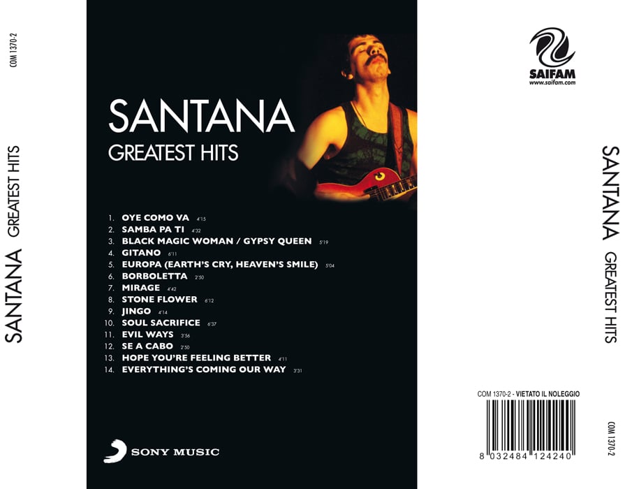 COM1370-2 // SANTANA - GREATEST HITS (CD COMPILATION)     