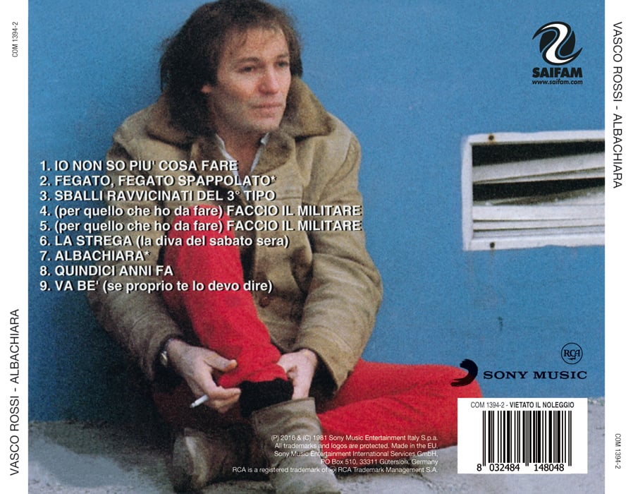 COM1394-2 // VASCO ROSSI - ALBACHIARA (CD COMPILATION)