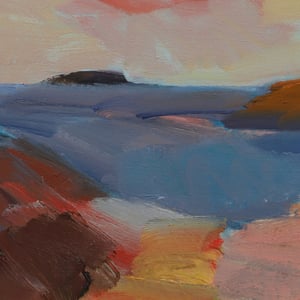 Image of 1960's Swedish Landscape Painting, Lars Bertle