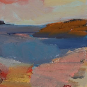 Image of 1960's Swedish Landscape Painting, Lars Bertle