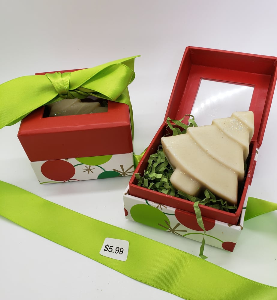 Image of Cypress and Bayberry Christmas Tree Gift Box