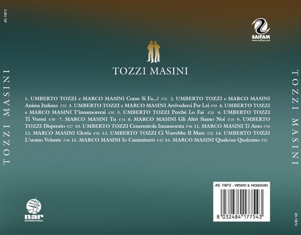 ATL1187-2 // UMBERTO TOZZI E MARCO MASINI - TOZZI MASINI (CD COMPILATION)