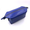 Klein blue smooth leather Travel case