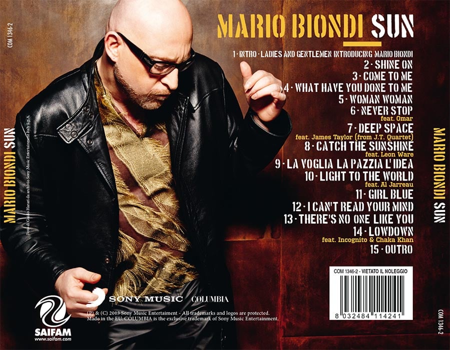 COM1346-2 // MARIO BIONDI - SUN (CD COMPILATION)