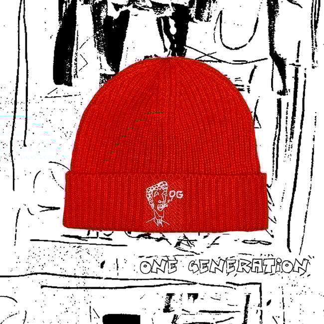 RED 'OG' BEANIE