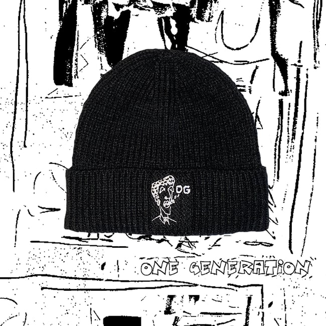BLACK 'OG' BEANIE