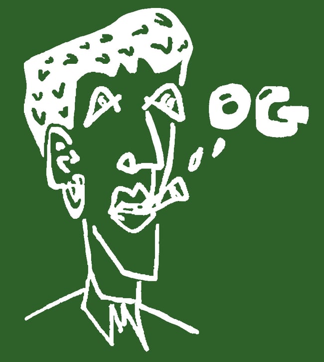 BOTTLE GREEN 'OG' BEANIE