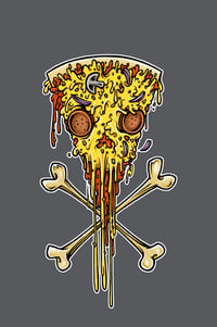 Death by Pizza A3 Print.