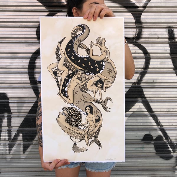 Image of Print " Viaje en Dragón"