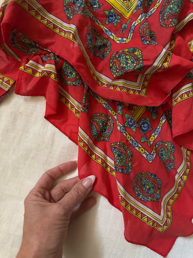 70s scarf tie back halter top