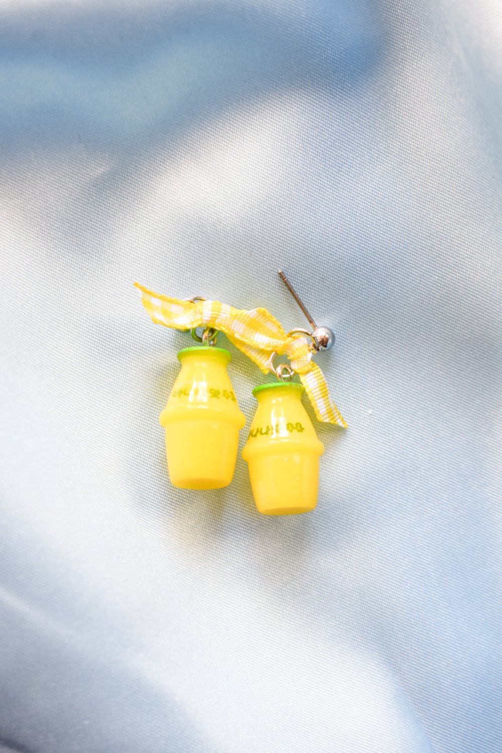 Image of Banana Milk Bow Earrings